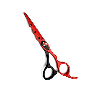 Ciseaux de barbier revêtus de titane, finition élégante, outil de coupe haute performance, service OEM disponible, design unique, équipement de salon - Product Image 6