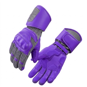 Gants de moto demi-doigts anti-chute, résistants, pour sports et alpinisme, en cuir, pour la conduite estivale, anti-choc - Product Image 2