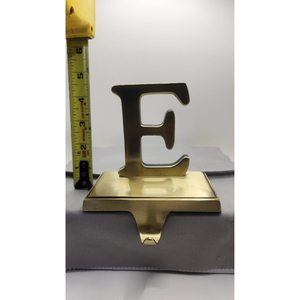 Alphabetic Design Made Brass <b>Stocking</b> <b>Holder</b> Christmas Decoration Gold Colorful Metal <b>Stocking</b> Hanger <b>Stocking</b> <b>Holder</b> Supply - Product Image 6