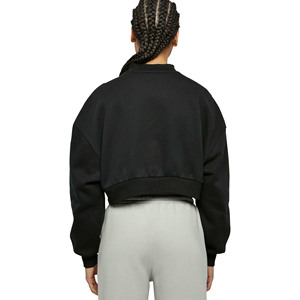 Sudadera Larga de Felpa de Algodón para Mujer, Personalizada, con Apliques Decorativos, Transpirable, Ecológica, Informal, para Invierno/Otoño - Product Image 3