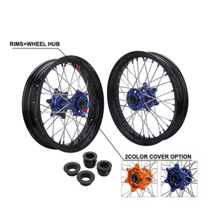 Jantes de moto à moyeu usiné CNC Offre Spéciale Roues Supermoto en alliage d'aluminium de <span class=keywords><strong>17</strong></span> <span class=keywords><strong>pouces</strong></span> pour TKM EXC 500 525 - Product Image 2