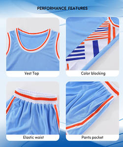Uniformes de Baloncesto Sublimados Personalizados al por Mayor, Tallas Grandes, Reversibles, Transpirables, Antibacterianos, de Secado Rápido y Absorción de Humedad - Product Image 5