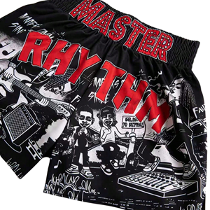 Pantalones Cortos de Muay Thai de Marca Personalizada, Estilo Tradicional, Satén, para Kickboxing, Fabricante OEM, Ropa de Entrenamiento de Gimnasio, Uniforme de Equipo Sublimado - Product Image 4