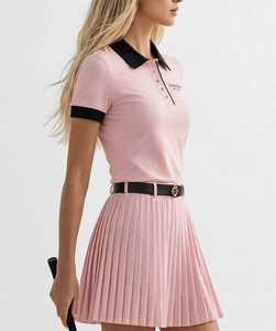 Ensemble jupe et polo de golf rose pour femme ONETEN APPAREL, manches courtes, plissé, respirant, tenue d'été - Product Image 5