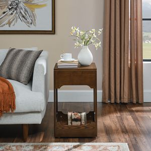 Mid Century Modern Lift Top Side <b>Table</b> Small Rising End <b>Table</b> Couch <b>Storage</b> Shelf Wooden Nightstand for Home <b>Console</b> <b>Tables</b> - Product Image 3
