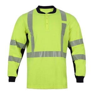 Custom Arc Rated Breathable Waterproof <b>Fluorescent</b> Thermal High Visibility Safety Work Shirt Industrial Protective Workwear - Product Image 2