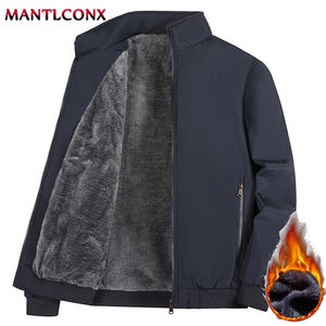 Nueva Chaqueta Parka de Invierno para Hombre 3XL con Forro Polar Grueso y Cálido, Cuello Alto de Negocios y Ropa Exterior Térmica con Plumón - Product Image 4