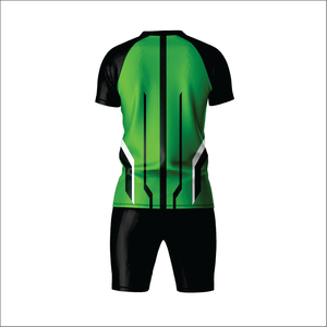 ชุดฟุตบอลพิมพ์ลายดิจิทัลแบบกำหนดเอง ผ้าโพลีเอสเตอร์ 100% ลาย 3 มิติ กางเกงขาสั้น ออกแบบเองได้ ชุดทีม ผลิตในปากีสถาน - Product Image 3