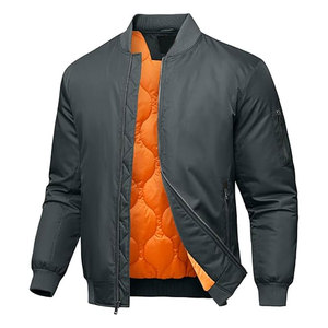 Men's Onion Quilted Bomber Jacket Winter <b>Padded</b> Windbreaker <b>Waterproof</b> Satin Zip Up Flight Varsity <b>Coat</b> with 4 Pockets Stylish - Product Image 1