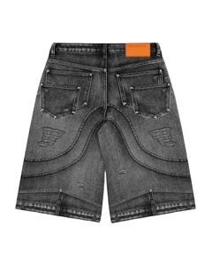 กางเกงยีนส์ขาสั้นผู้ชายแบบลำลองสั่งทำพิเศษ แห้งเร็ว ระบายอากาศได้ดี น้ำหนักเบา ผ้าแคนวาส ตัดเย็บตามขนาดที่ต้องการ ความยาว สี ลวดลายการซัก และการเย็บแบบ OEM - Product Image 1