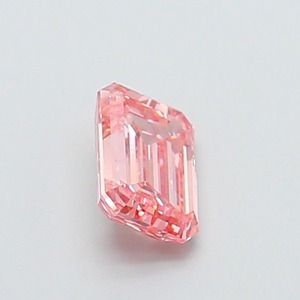 Diamant rose vif fantaisie taille émeraude de 0,99 carat, cultivé en laboratoire CVD, clarté VS1, polissage excellent, pierre précieuse non montée pour la création de bijoux - Product Image 4
