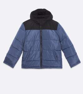 Chaqueta de plumón para hombre, talla grande, con capucha y cremallera, diseño holgado, bicolor, precio de fábrica, personalizable - Product Image 4