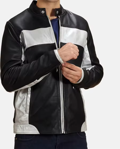 Chaqueta de Motocicleta de Cuero Vacuno Vintage de Manga Larga, Transpirable, Anti-UV, de Alta Calidad, con Cierre de Cremallera, Estilo Deportivo - Product Image 4