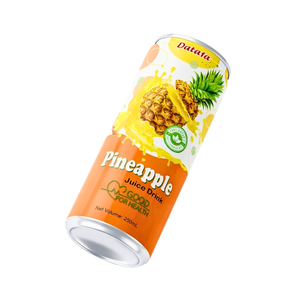 OEM/ODM Bebida de Zumo de Piña en Lata Delgada de 250ml, Zumo de Frutas y Verduras de Marca Privada, Zumo de Frutas Natural con Vitaminas - Product Image 5