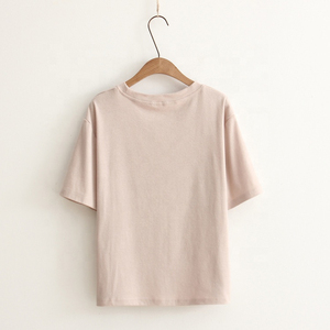 Camisetas cortas personalizadas para mujer, camiseta blanca con logo personalizado, 100% algodón, top corto informal transpirable, camiseta corta para mujer - Product Image 6