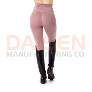 Women Equestrian Performance Leggings Silicone Grip Riding Tights Breathable Stretch Activewear Fit - Product Image 3