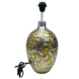 Lámpara de Mesa Moderna de Metal Azul con Pantalla Redonda y Bombillas, Empaque Personalizado, Decoración para el Hogar, Alimentación Eléctrica - Product Image 3