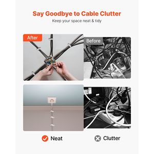 Morsetti per Cavi Tipo R 0,51mm, Confezione da 100, Fissaggio a Vite in Nylon, Clip Elettriche per Gestione Cavi - Product Image 4