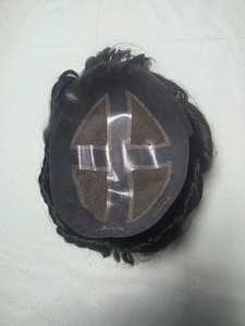 Toupee de Cabello Humano Virgen Remy Indio Taz Hair Sky Light para Hombres, con Ondas Profundas Naturales, Encaje Frontal y Parches, Hecho en Bangladesh - Product Image 1