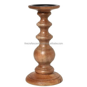Candelabros de madera de mango personalizados al por mayor, farolillos y frascos decorativos de mesa, la mejor calidad para Navidad - Product Image 1