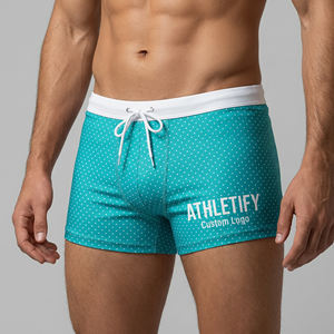 Trajes de Baño Personalizados de Secado Rápido para Hombre, Shorts de Baño con Logotipo Personalizado, UPF50+, Transpirables, Cómodos y Duraderos para el Verano - Product Image 1