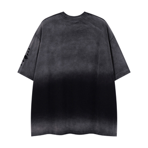 T-shirts surdimensionnés délavés effet soleil usé, 100% coton, épaules tombantes, pour streetwear et tenues décontractées, unisexe - Product Image 3