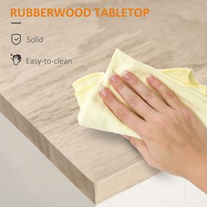 Carrello da Cucina Moderno Bianco con Isola, Armadietto con Cassetti, Portasciugamani, Portatile, Realizzato in Acciaio, Legno e MDF - Product Image 6