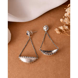 Pendientes de Plata de Moda Meera Jaipur Kanishka de la India - Product Image 4