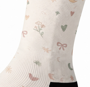 Chaussettes de sport et de fitness pour femmes, personnalisées, imprimées par sublimation, respirantes, extensibles, décontractées, vente en gros, fabricant OEM - Product Image 5