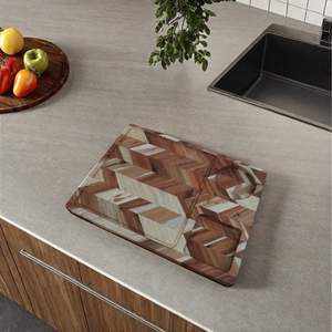 Tabla de cortar de espiga de Acacia grande, bloques de cortar naturales aptos para alimentos, accesorios para cocinar - Product Image 6