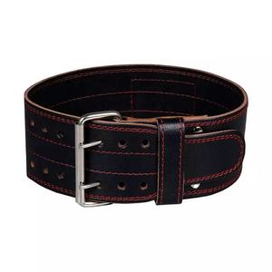 Ceinture de musculation en cuir premium GAF, ceinture de powerlifting à double boucle avec logo personnalisé et option de couleur personnalisée - Product Image 2