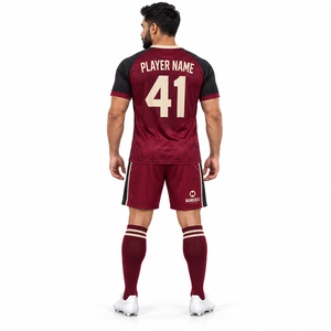 Conjunto de Uniforme de Fútbol Ligero, 100% Poliéster, Impermeable, Antibacterial, Personalizado, Transpirable, para Hombres Adultos, Jersey Corto - Product Image 3