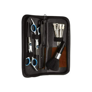 Juego de Tijeras de Barbería de la Mejor Calidad, Color Negro y Azul, Tijeras de Corte con Peine, Juego de Tijeras de Acero Metálico - Product Image 5