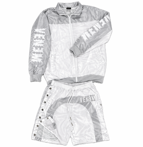 Ensemble de veste courte sur mesure grande taille, coupe-vent à capuche, survêtement d'hiver deux pièces - Product Image 3