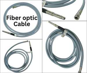 Source de lumière à fibre optique Salaar Industry 4,5 mm x 2,30 cm certifiée CE, manuelle, pour chirurgie générale, à lumière froide - Product Image 1