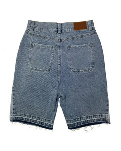 <b>Men's</b> Baggy Denim Jeans <b>Shorts</b> Summer Streetwear Distressed Embroidery <b>Patch</b> Casual Straight Weave Woven Jorts for <b>Men</b> - Product Image 5