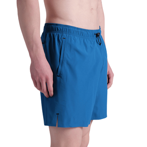 Shorts de bain respirants pour hommes, séchage rapide, pour fitness, entraînement athlétique, gym, avec cordon élastique, couleur unie, style boardshorts - Product Image 3