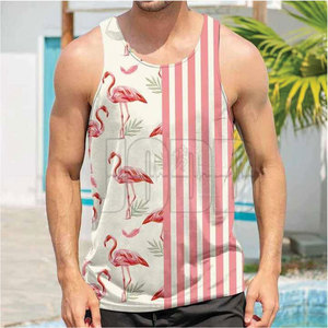 Camiseta sin mangas básica para hombre, tejida, informal, de algodón suave, ecológica, ligera, transpirable, cómoda para el día a día. - Product Image 3