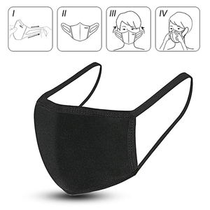 Masque facial sportif confortable en coton avec fil nasal et design lavable et réutilisable - Product Image 4