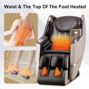 Fauteuil de massage corporel complet Manhattan à gravité zéro avec repose-pieds automatique, massage manuel, gain de place, offre un confort ultime et réduit le stress - Product Image 6