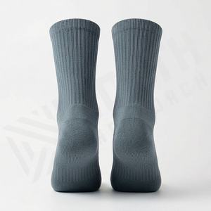 Breathable Knitted Crew Sports <b>Socks</b> Letter Design Blend Youth Performance Durable <b>Soft</b> Gym Wear Customized Color Fit Pairs Wear - Product Image 2