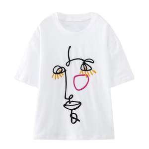 Camisetas Personalizadas para Mujer, Proveedor OEM, Camiseta de Algodón Transpirable, Estilo Moderno, Perfecta para Colecciones de Moda y Suministro al por Mayor - Product Image 1