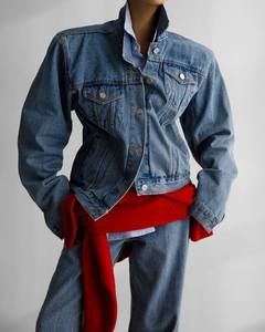 Chaqueta Vaquera de Moda para Mujer CYBEX INDUSTRY, Personalizada OEM, Ecológica, Transpirable, Tejido Teñido, Estilo Casual - Product Image 1