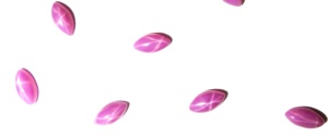 Rubis Étoilé Rose Taille Marquise 3x6 mm 1 Carat Créé en Laboratoire Poli Opaque Cabochon avec Effet Étoile à 6 Branches pour la Fabrication de Bijoux - Product Image 4