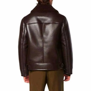 Chaqueta de Hombre 100% Poliéster con Cierre de Cremallera, Forro de Poliéster Transpirable y Acolchado, con Relieve de Piel de Vaca Genuina - Product Image 3