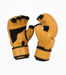 Guantes de Entrenamiento de MMA con Logotipo Personalizado, de Cuero PU con Cordones en los Dedos, que Absorben la Humedad, Equipo de Combate - Product Image 4