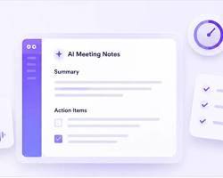 Assistant de réunion IA qui enregistre, transcribe, résume et organise les notes de réunion avec des points d'action. - Product Image 3