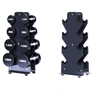 DW Sports Support de rangement <span class=keywords><strong>vertical</strong></span> hexagonal pour haltères, 4 niveaux, pour 8 haltères, pour salle de sport à domicile, présentoir de sécurité pour poids - Product Image 5
