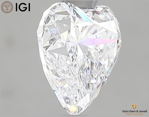 Diamant de laboratoire CVD en forme de cœur, certifié IGI, 1,50 carat, couleur D, clarté VVS1, parfait pour une bague de fiançailles - Product Image 6