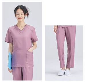 Fast Ship Spa Uniforme Pet Hospital Ropa DE TRABAJO Poly Spandex Stretch <span class=keywords><strong>Dental</strong></span> Doctor Enfermera Scrub Uniformes - Product Image 2